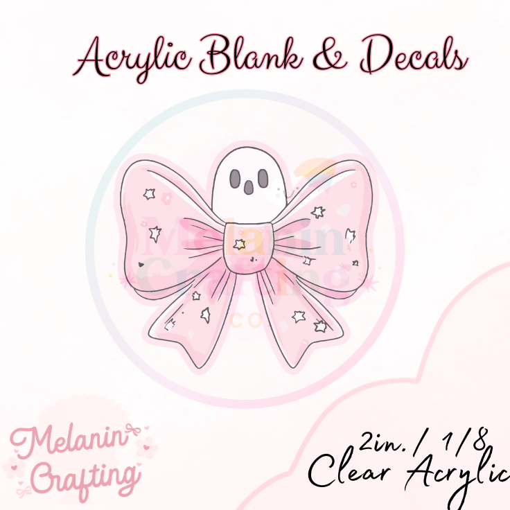 GhostBow Acrylic Blank & Decal Set