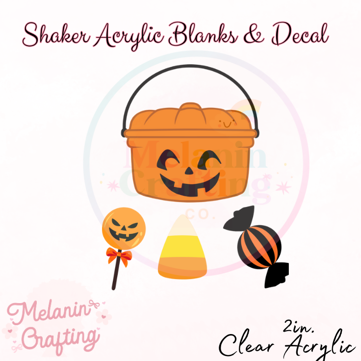 Orange Halloween Candy Shaker Set