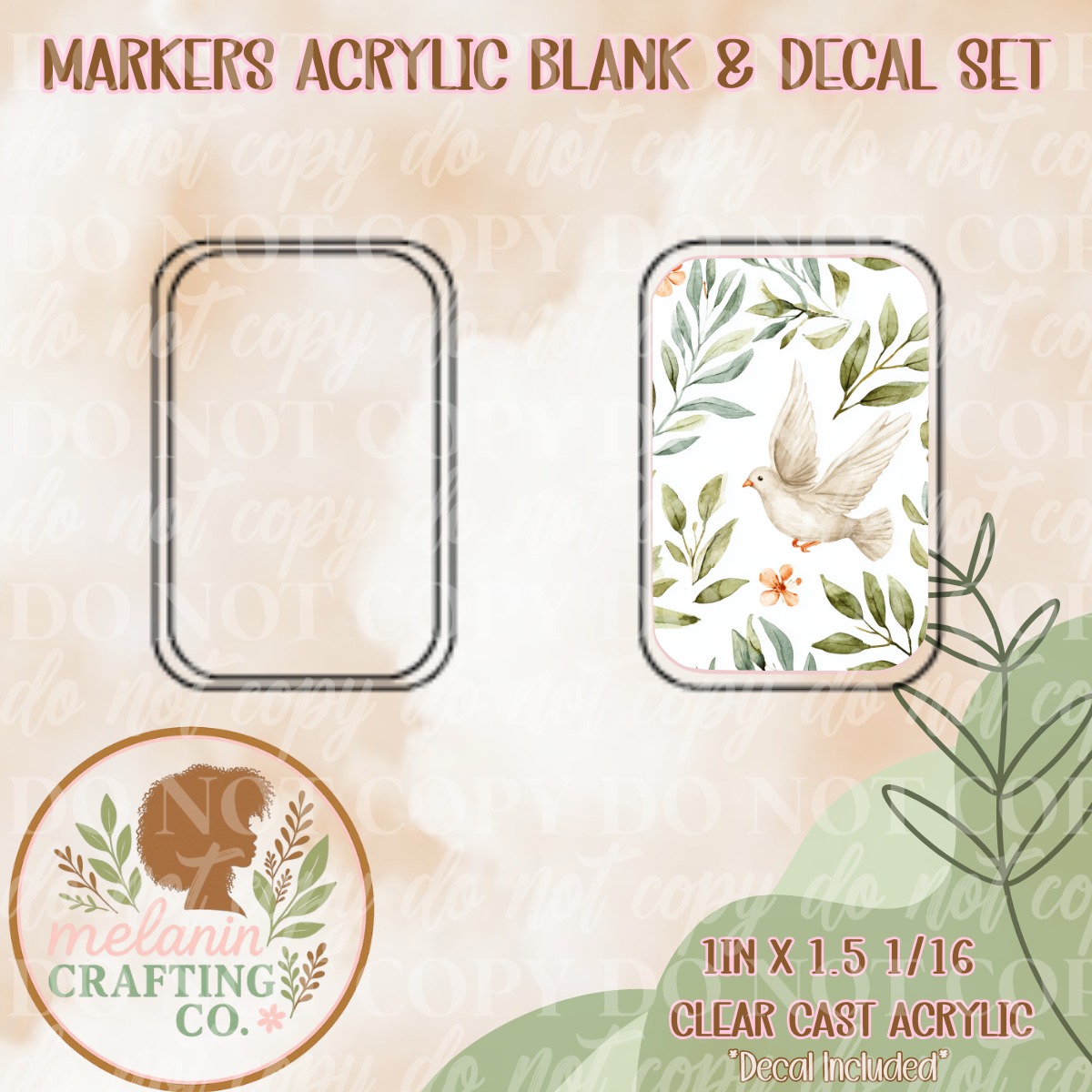 Doves Fly X-Ray Markers Decal Included)