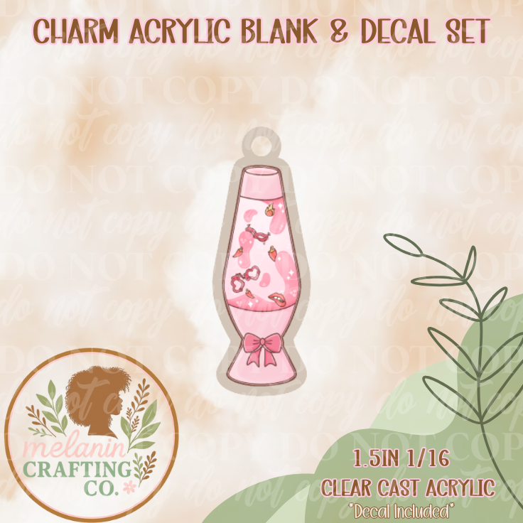 Smut Lava Lamp Charm & Decal Set