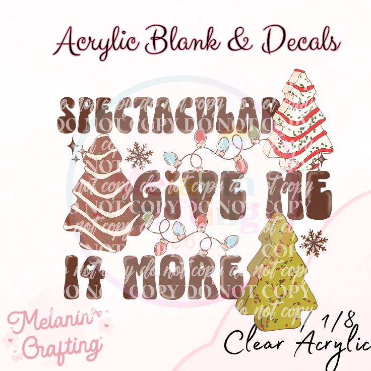 Give Me 14 More Acrylic Blank & Decal Set