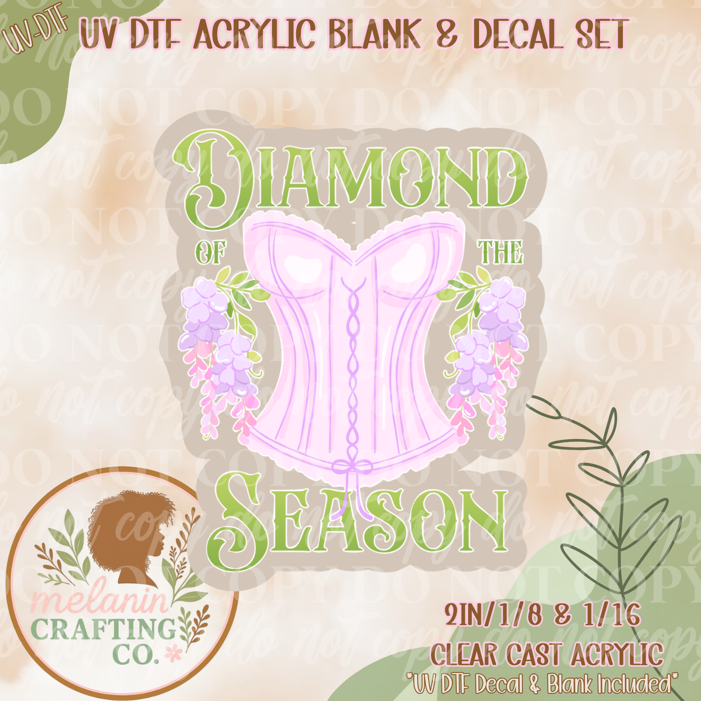 Diamond of The Season UV DTF Acrylic Blank Set