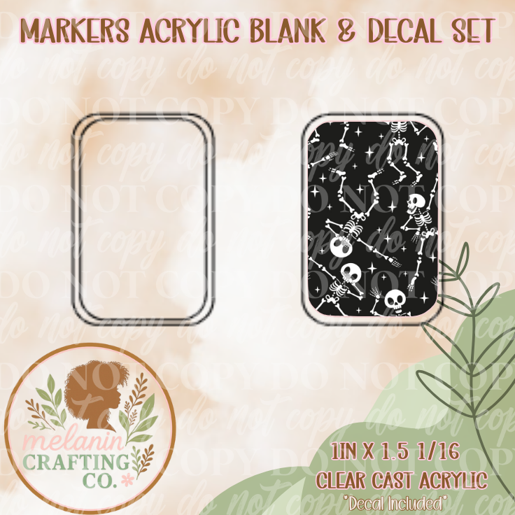 Dancing Skeletons X-Ray Markers Decal Included)