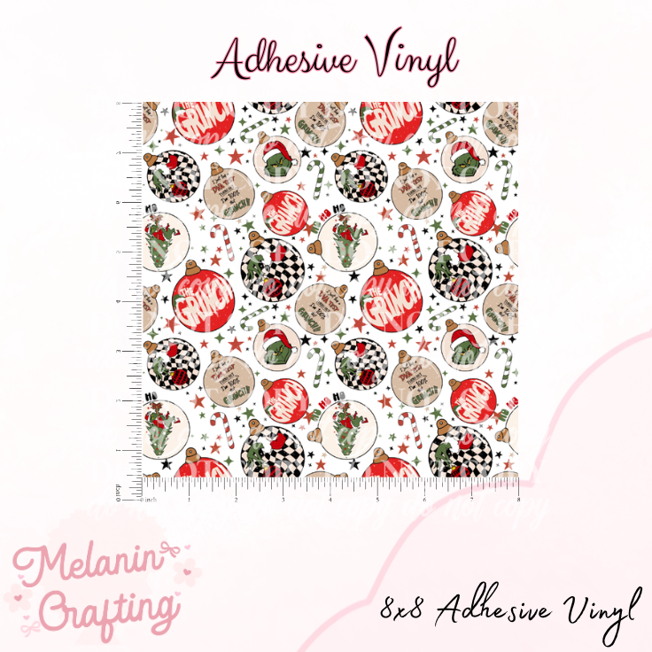 100% That Grinch Red Adhesive Vinyl