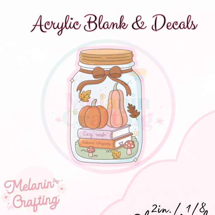 Bookish Fall Jar