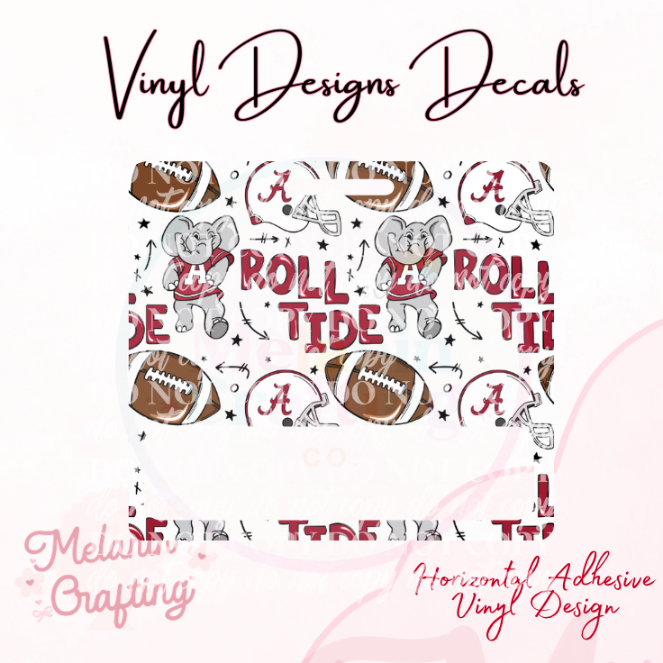 Roll Tide Horizontal Vinyl Decal