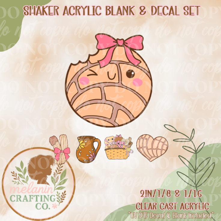 Concha Acrylic Blank & Shaker Set