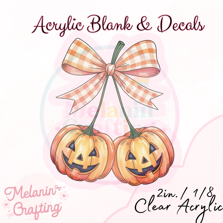 Spooky Cherries Acrylic Blank & Decal Set