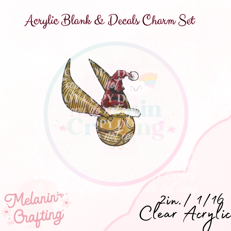 HP Quidditch Charm & Decal Set