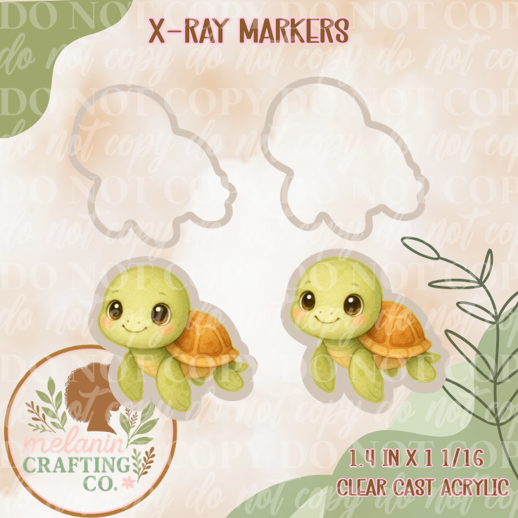 Sea Turtle X-Ray Markers (Decal Included)