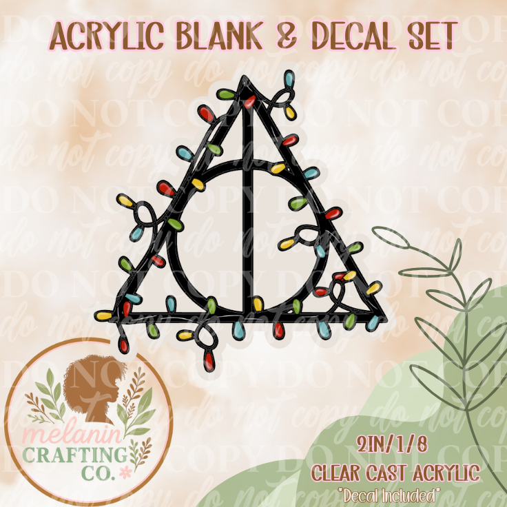 HP Lights Acrylic Blank & Decal Set