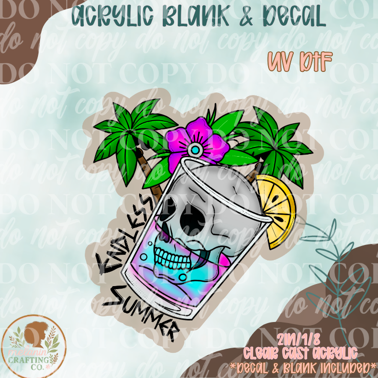 Endless Summer UV DTF Acrylic Blank Set