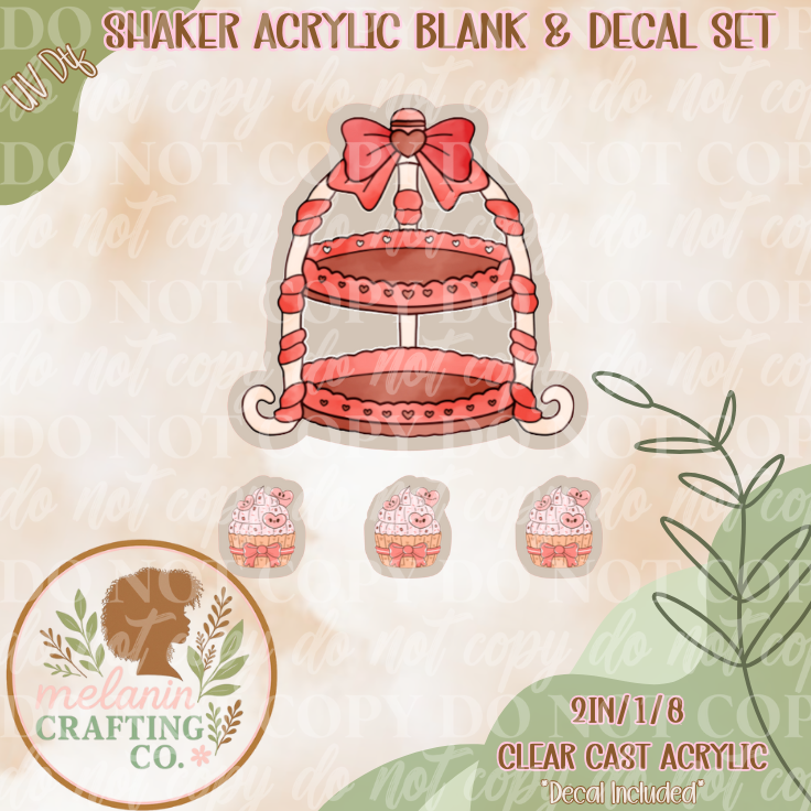 Cupcake Stand UV Dtf Shaker Set