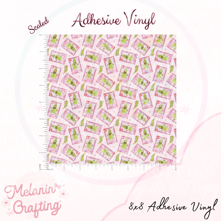 Grinch Doll Box Adhesive Vinyl