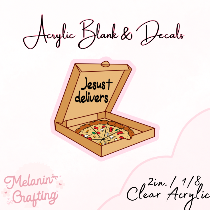 Jesus Delivers Acrylic Blank & Decal Set