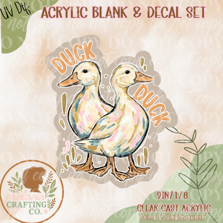 Duck Duck UV DTF Acrylic Blank Set
