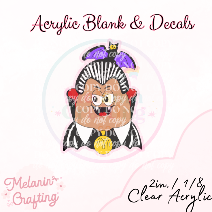 Spooky Nuggets Acrylic Blank & Decal Set