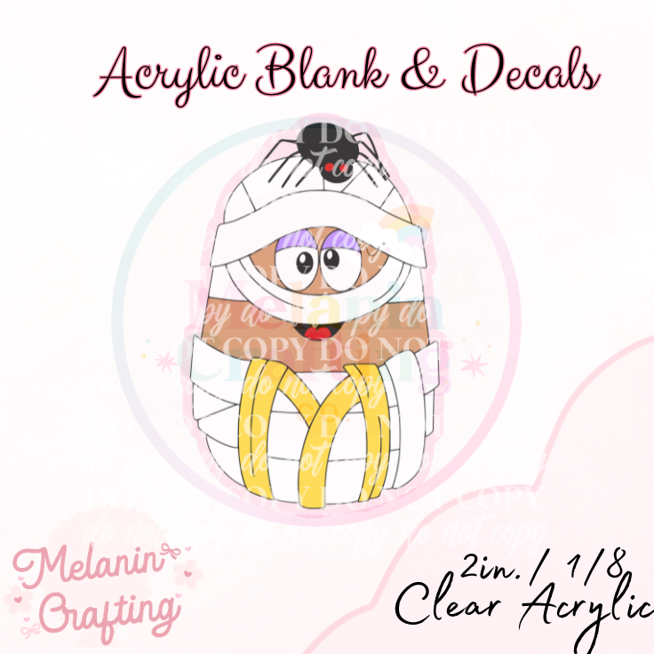 Spooky Nuggets Acrylic Blank & Decal Set