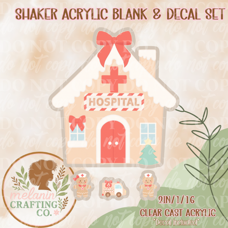 Gingerbread Hospital Shaker Set
