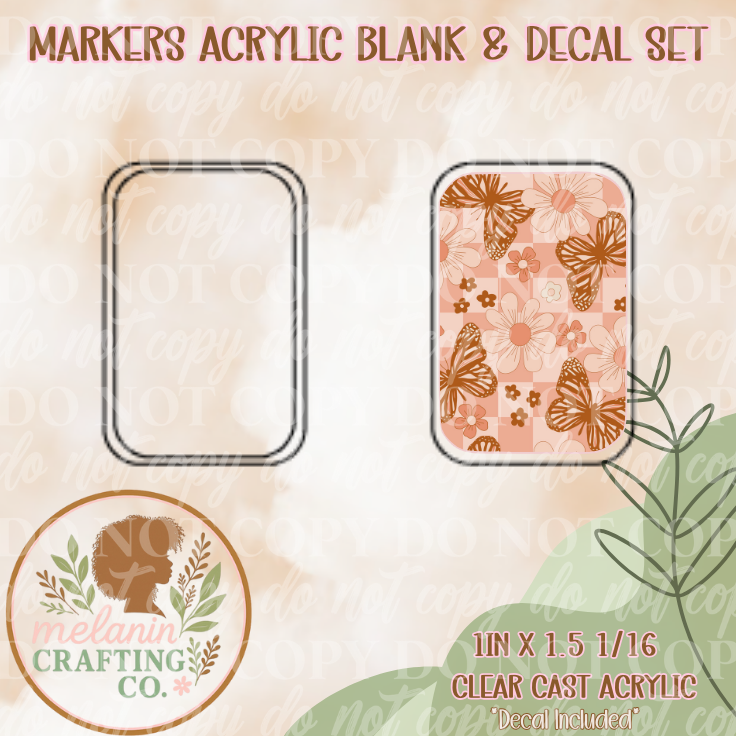 Checkered Butterfly X-Ray Markers Decal Included)