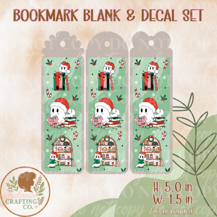 Festive Boo Bookmark (Decal Included)