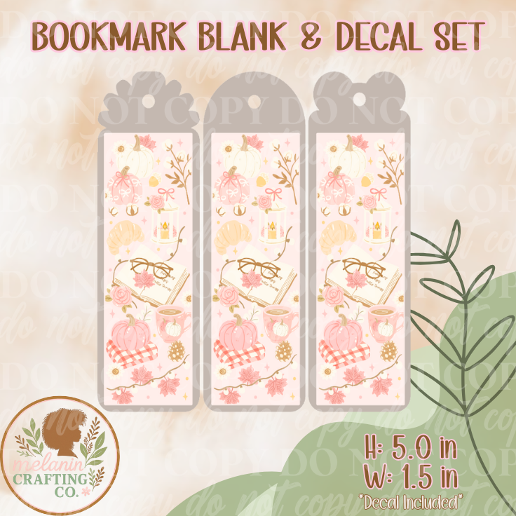 Pumpkin & Pretty Things Bookmark (Decal Included)