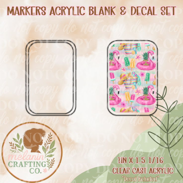 Flamingo Float X-Ray Markers Decal Included)
