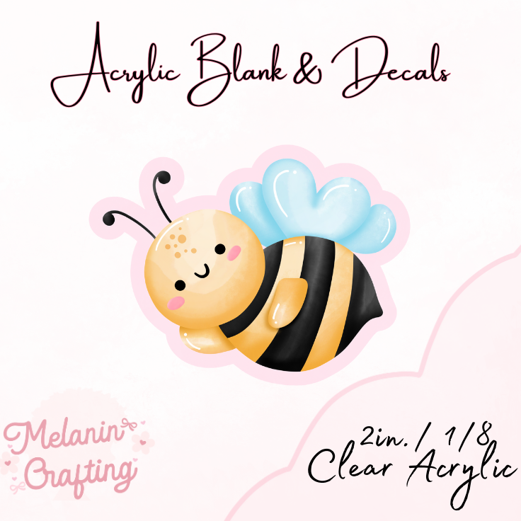 BumbleBee Acrylic Blank & Decal Set