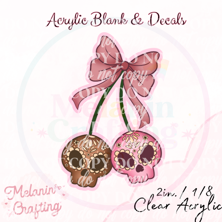 Talavera Skull Blank & Decal Set