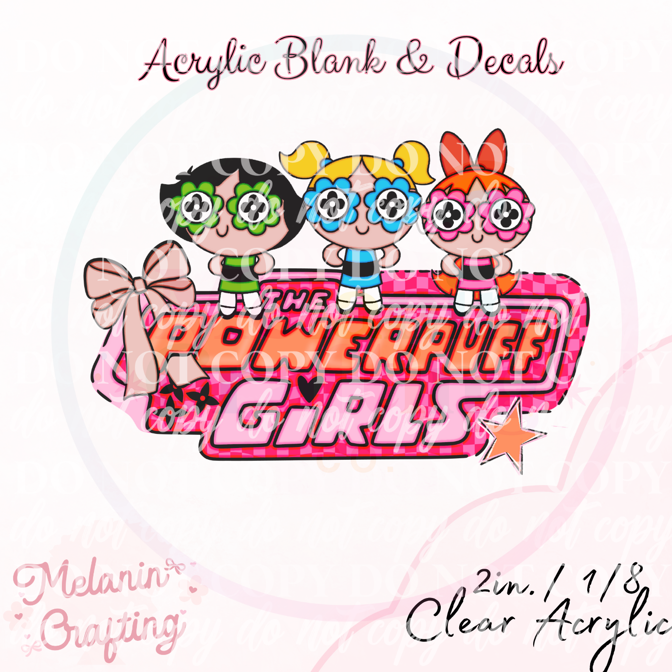 Groovy PPG Acrylic Blank & Decal Set