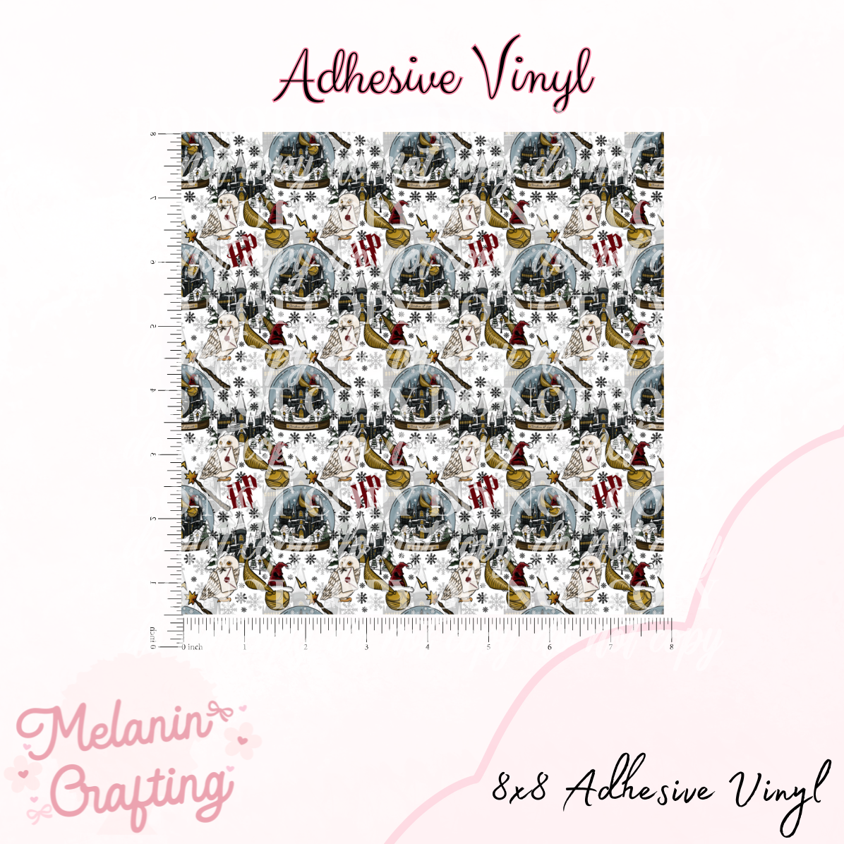 Xmas At Hogwarts Adhesive Vinyl