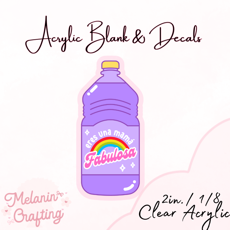 Fabulosa Acrylic Blank & Decal Set