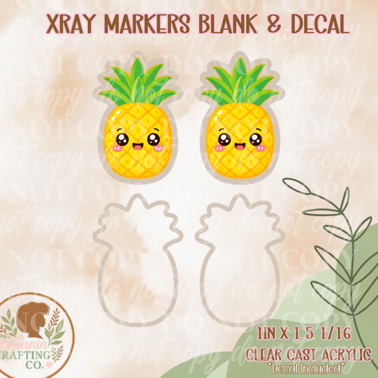 Pineapple X-Ray Markers (Decal Included)