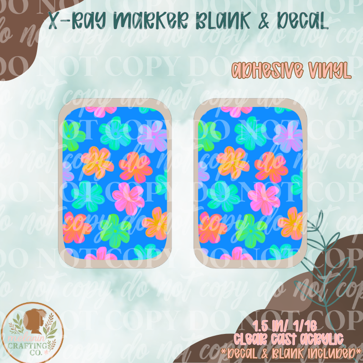 Neon Daisy X-Ray Markers (Decal Included)