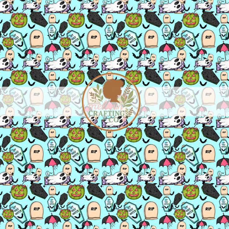 Spooky Summer 12x12 Adhesive Vinyl
