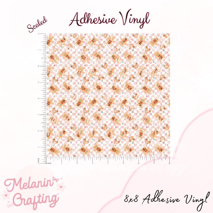 Pink Gingerbread Adhesive Vinyl