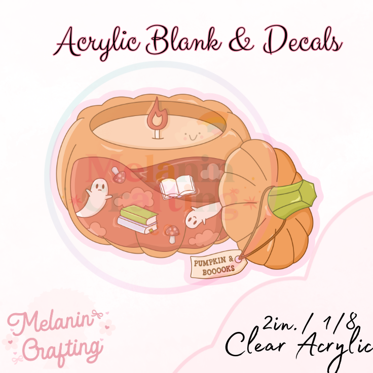 Pumpkin & Books Candle