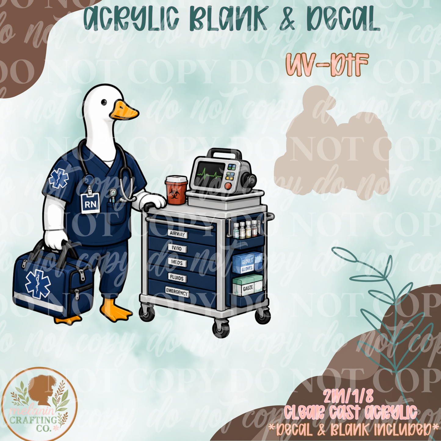 RN Goose UV DTF Acrylic Blank Set