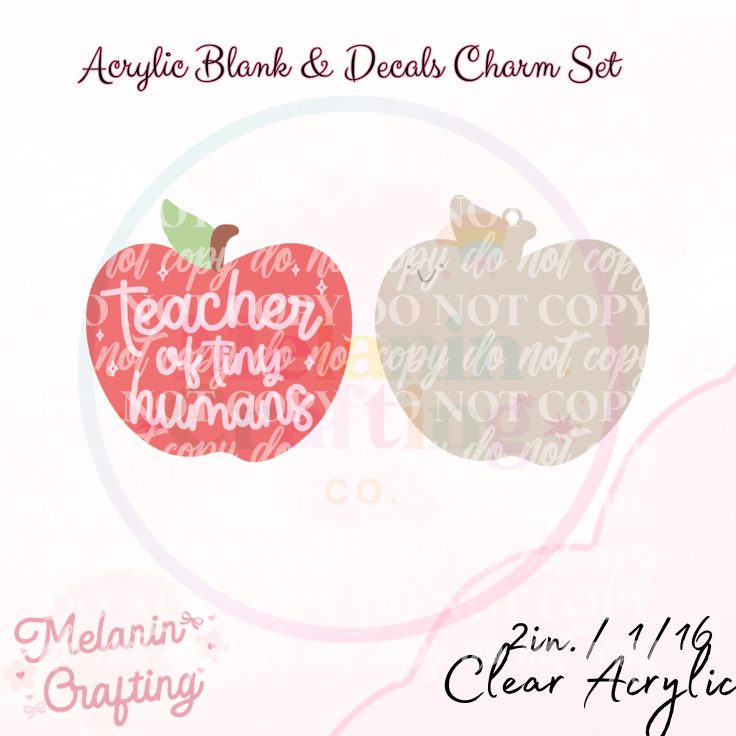 Apple Charm & Decal Set