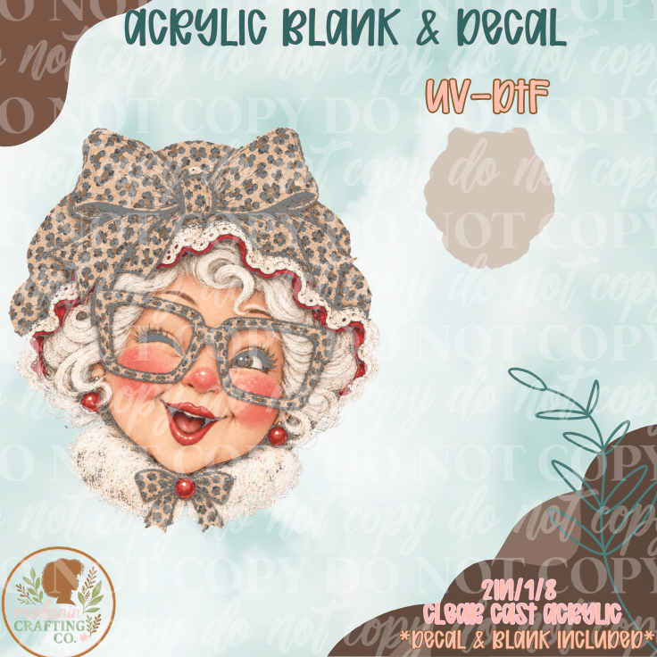 Winter Holiday UV DTF Acrylic Blank Set