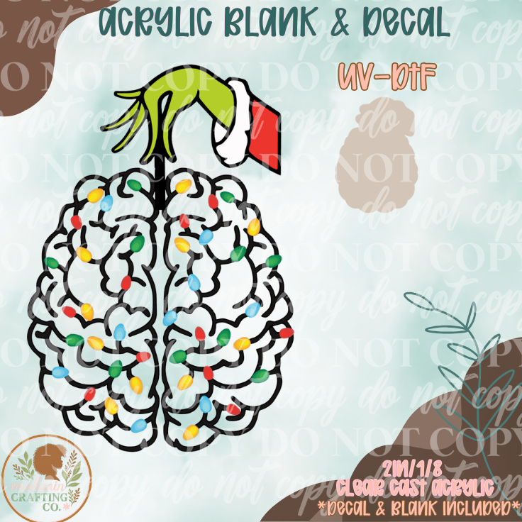 Festive Brain UV DTF Acrylic Blank Set