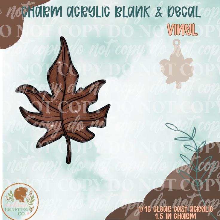 Maple Leaf Charm & Decal Set