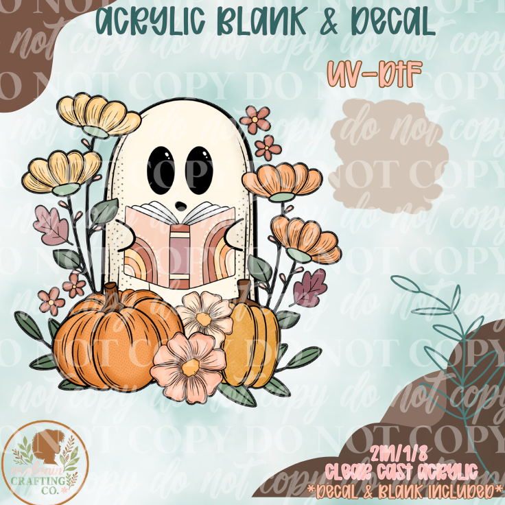 Bookish Autumn Ghost UV DTF Acrylic Blank Set