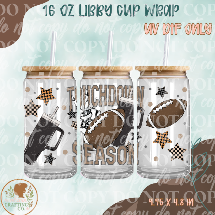 Touchdown Season 16 oz UV DTF