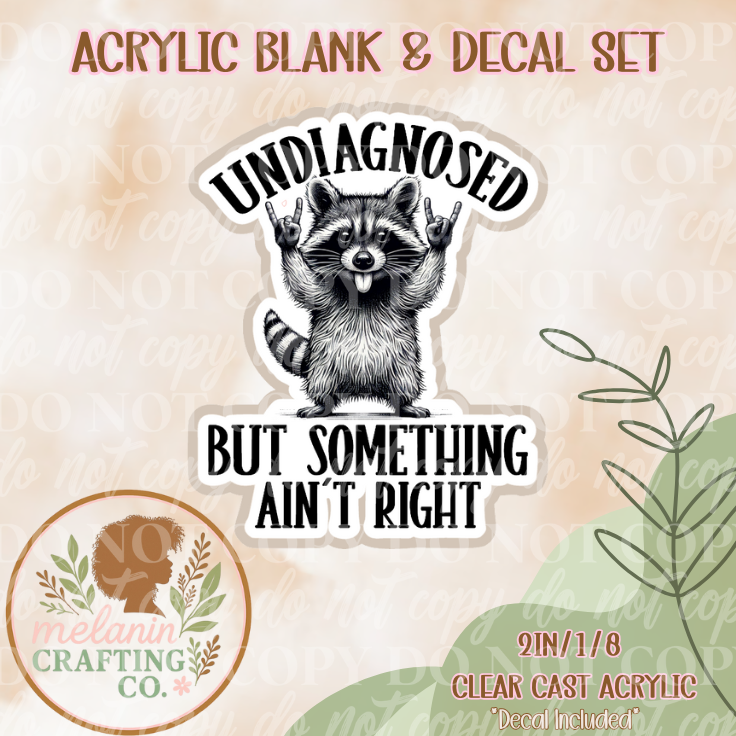 Undiagnosed But Acrylic Blank & Decal Set