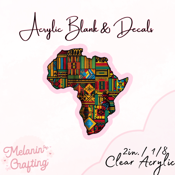 African Pride Acrylic Blank & Decal Set