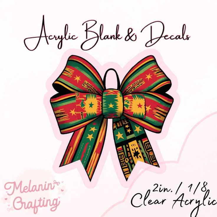 Juneteenth Acrylic Blank & Decal Set