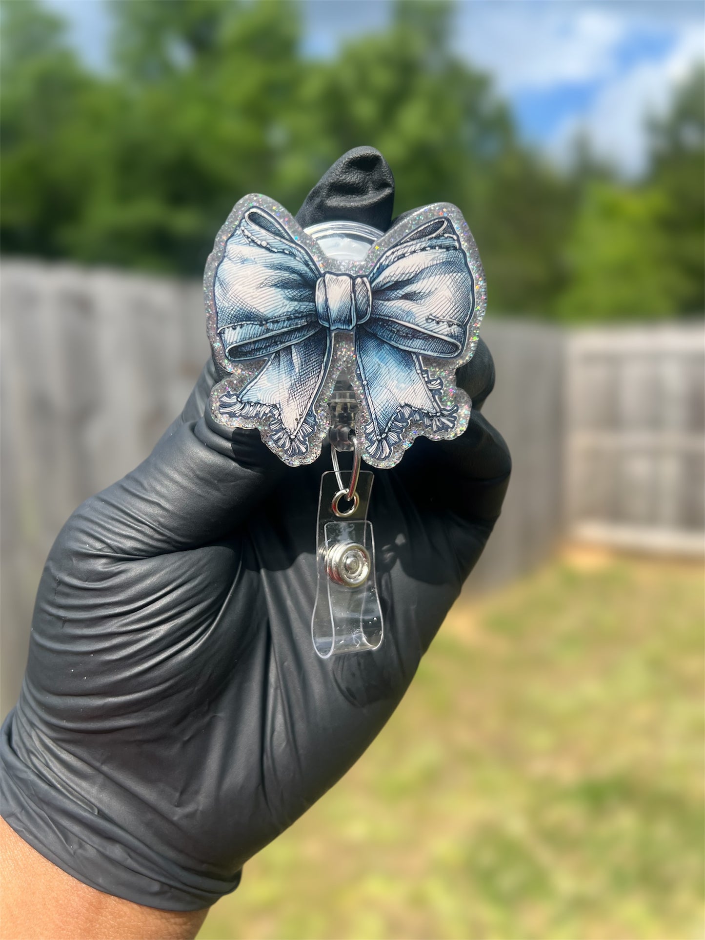 Blue Jeans Bow