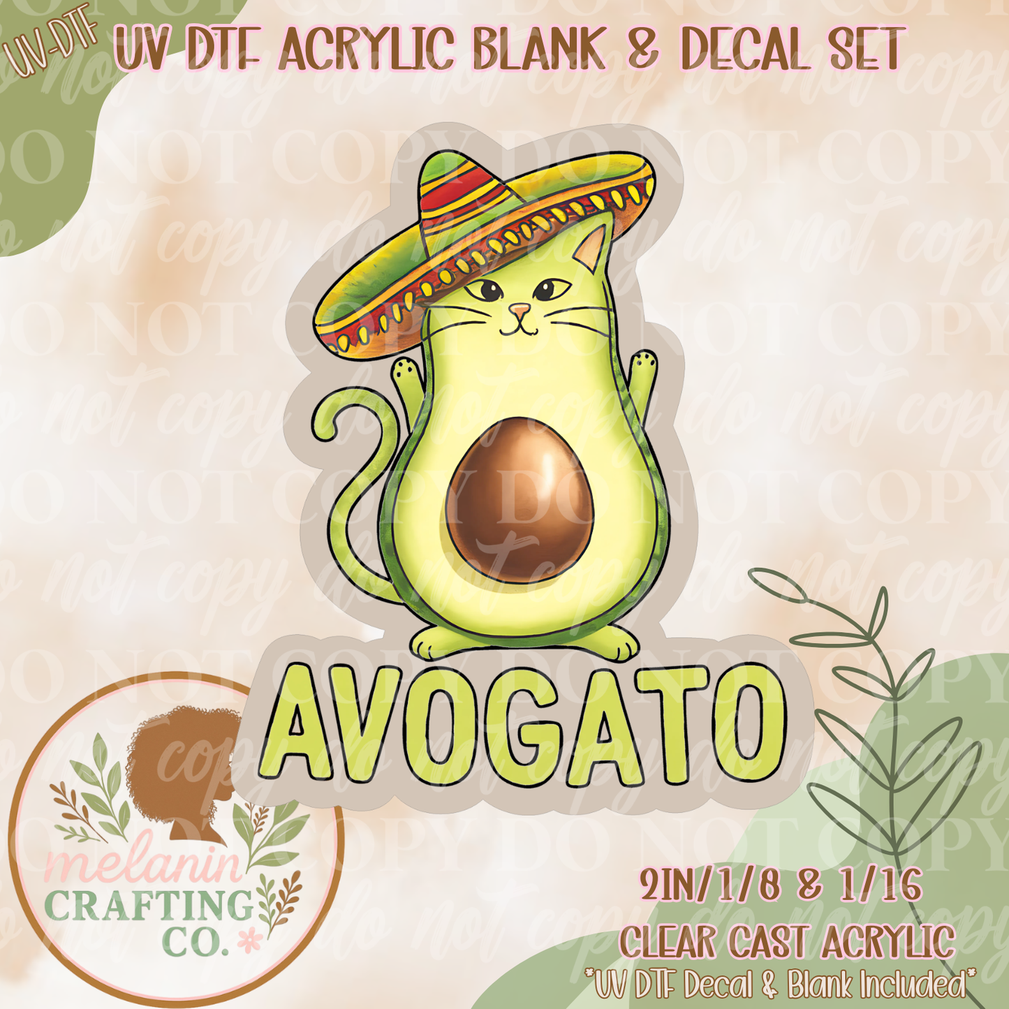 Avogato UV DTF Acrylic Blank Set