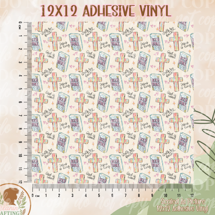 Jesus Is King 12x12 Adhesive Vinyl